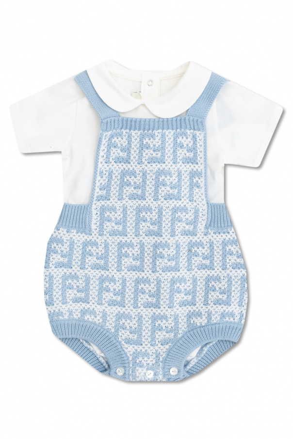 Skitoj til Maend Fendi SchaferandweinerShops Bermuda Body and jumpsuit set Fendi Kids